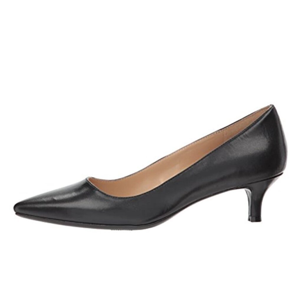Naturalizer Black Leather Pointed Toe Pippa Pumps Size 6.5 - Picture 3 of 12